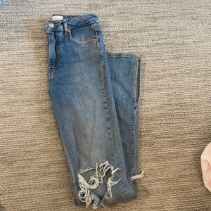 Zara jeans with a slit